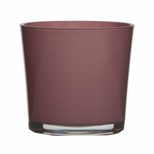 Стеклянная ваза ZELENA Коннер античная розовая 17х16