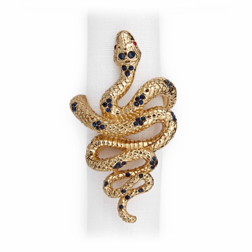 Кольца для салфеток L'Objet Snake золото х4