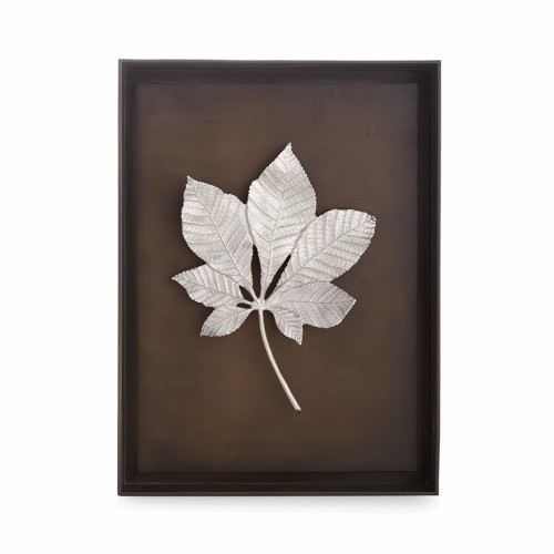 Декоративне панно Michael Aram Каштановий листок срібний