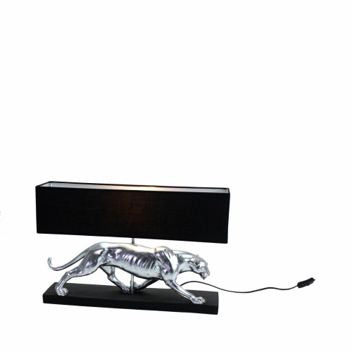Настільна лампа ZELENA Пантера срібна В48