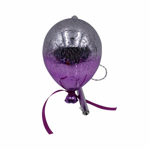 Статуэтка ZELENA светящаяся Воздушный шар радужный пурпурный LED В20