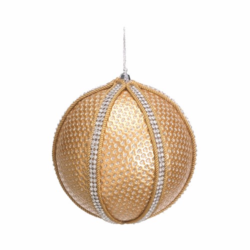 Ялинкова кулька ZELENA Перис з намистинами золото Д13