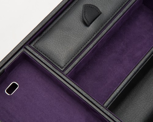 Скринька WOLF Blake для особистих речей з холдером для годинника 36х19 чорно-фіолетова