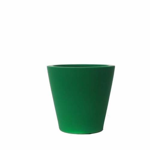 Керамический Горшок для цветов ZELENA Шелковая глазурь зеленый В27