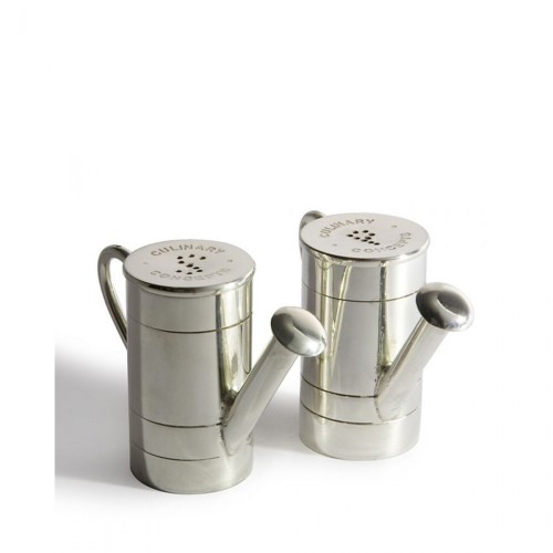 Солонка и перечница Culinary Concepts Лейка посеребренные х2