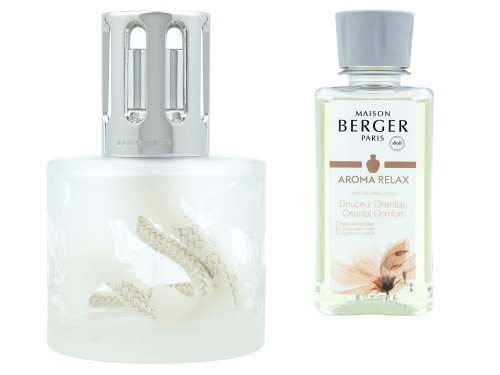 Ароманабор Maison Berger Лампа Берже и рефил Aroma Relax Восточная нежность белый
