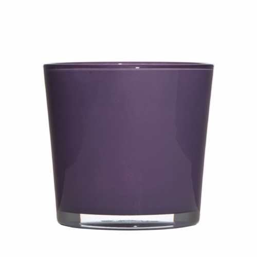 Стеклянная ваза ZELENA Коннер фиолетовая 17х16