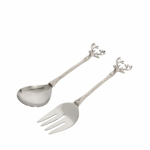 Ложка та вилка для салату Culinary Concepts Олень срібні Д27