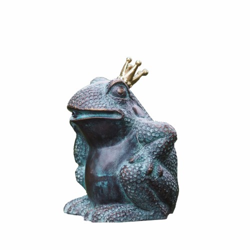 Бронзовая статуэтка ZELENA Лягушонок в короне В7