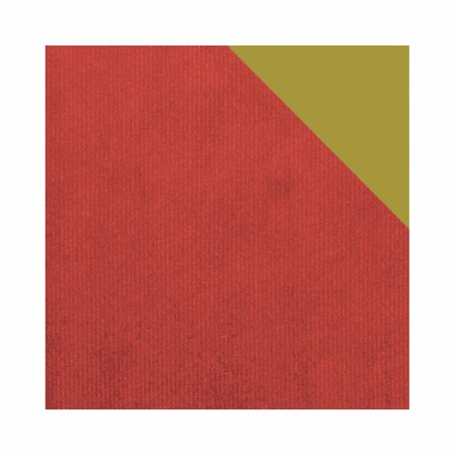 Бумага упаковочная двусторонняя красно-золотая 70х100