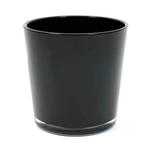 Стеклянная ваза ZELENA Коннер черная 19х19