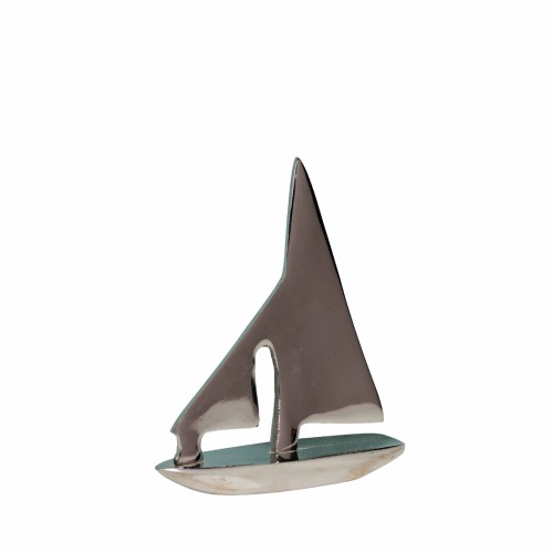 ZELENA Статуетка металева Кораблик срібний В15