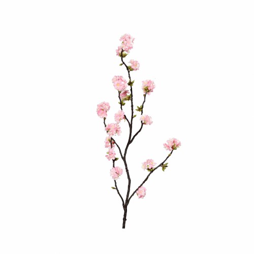 ZELENA Ветка искусственная Вишня Сакура цветущая розовая В145