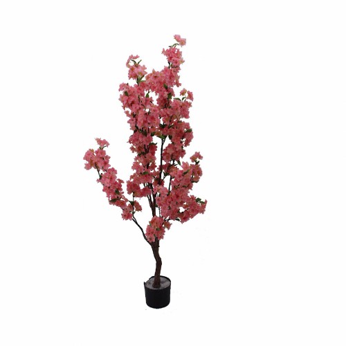ZELENA Вазон искусственный Сакура цветущая розовая В140
