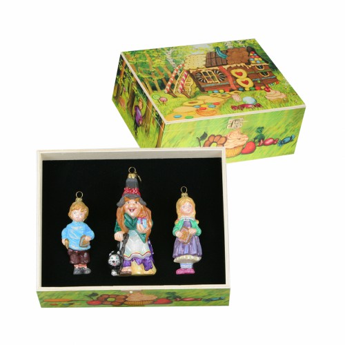 Набір ялинкових іграшок Komozja Баба Яга з дітками