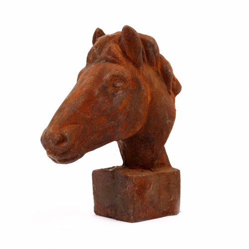 ZELENA Статуэтка металлическая Голова лошади В33