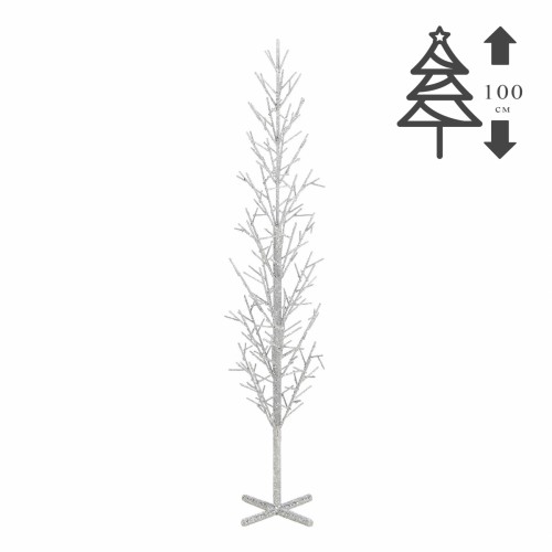 Креативная елка ZELENA Дерево серебряное В100