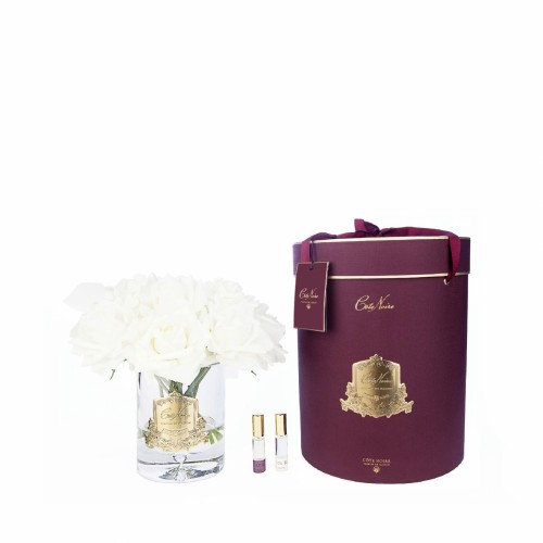 Аромадифузор Cote Noire Luxury Grand 13 троянд шампань у прозорій вазі 2 парфуми