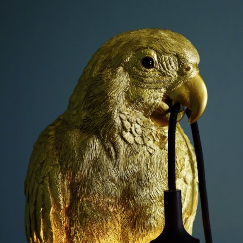 Настольная лампа ZELENA Попугай золотой В61