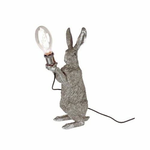 Настольная лампа ZELENA Кролик серебряный В48