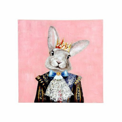 Картина на холсте ZELENA Кролик принц 50х50
