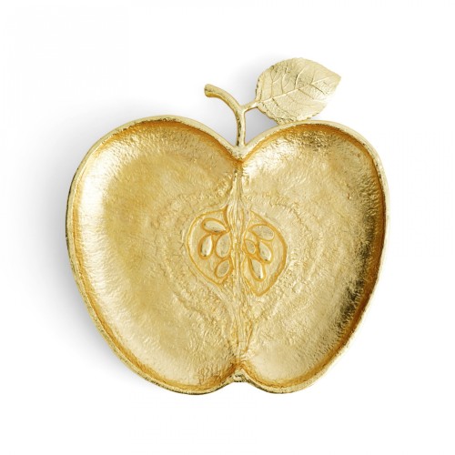 Блюдо сервировочное Michael Aram Fruit Apple золотое Д24