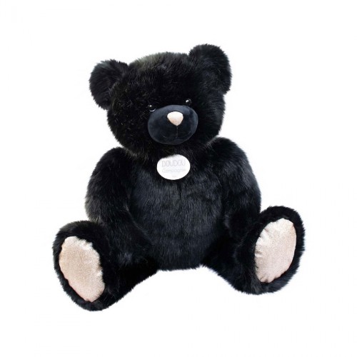 Плюшевий ведмедик Doudou Les Ours чорний В80
