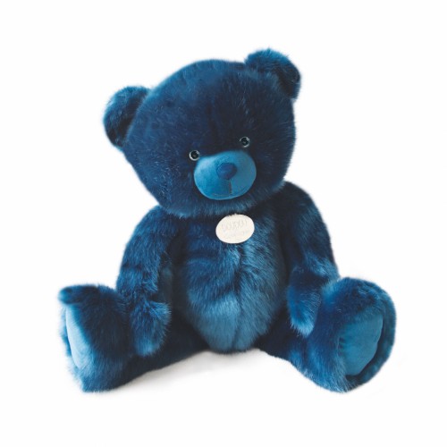 Плюшевий ведмедик Doudou Les Ours темно-синій В60
