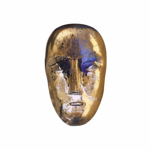 Статуетка зі скла Kosta Boda Brains Мідас золотиста 5х8