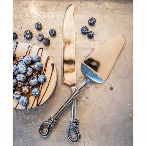 Лопатка и нож для торта Culinary Concepts Морской Узел х2