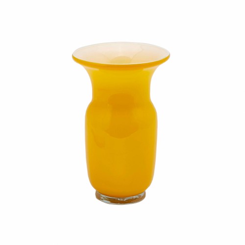 Скляна ваза EDG Амфора жовта В27