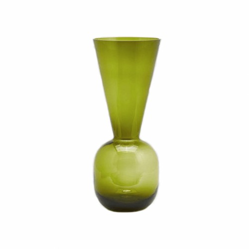 Стеклянная ваза EDG зеленая В50