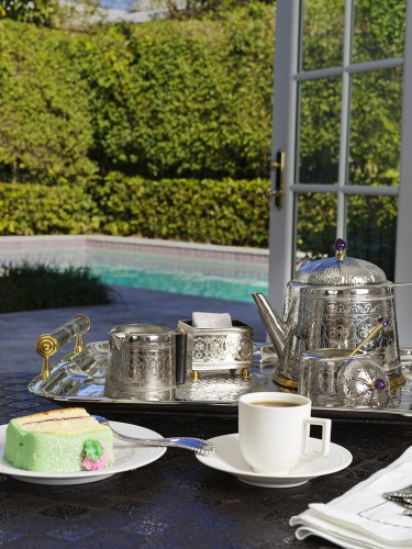 Фарфоровые чашки с блюдцем Michael Aram Palace для кофе 100мл х4