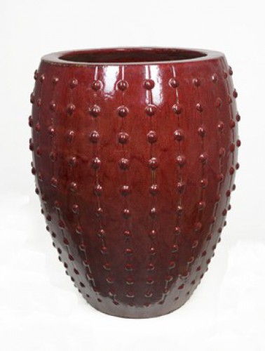 Горшок для растений ZELENA Лаос керамический красный 64х80