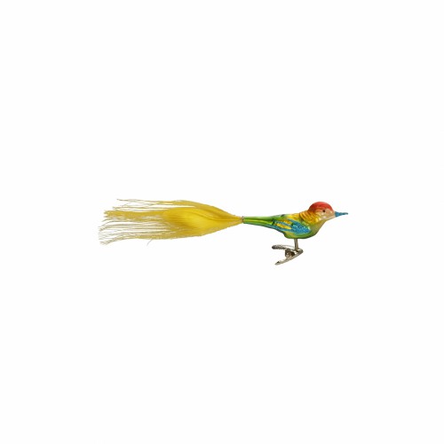 Ялинкова іграшка Inge Glas Пташка різнокольорова на кліпсі В10