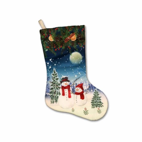 Новогодний носок Unique Living Снеговики Д47