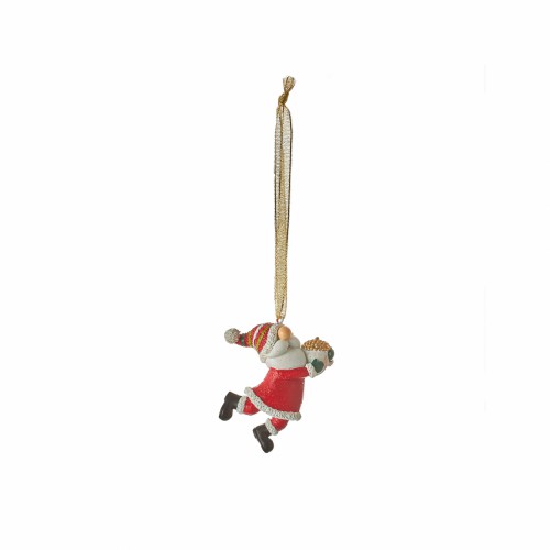 Ялинкова іграшка ZELENA Санта з жолудем