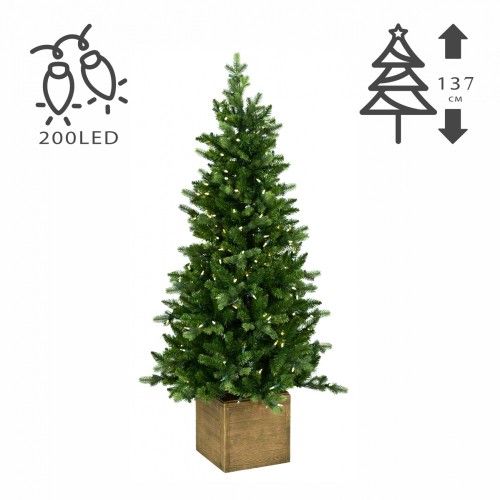 Штучна ялинка ZELENA Норфолк у горщику 200LED В137