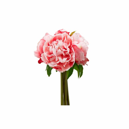 Штучні квіти EDG букет Піонів біло-рожевих В45