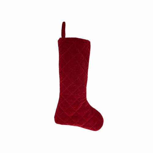 Новогодний носок ZELENA Infingo Velvet красный