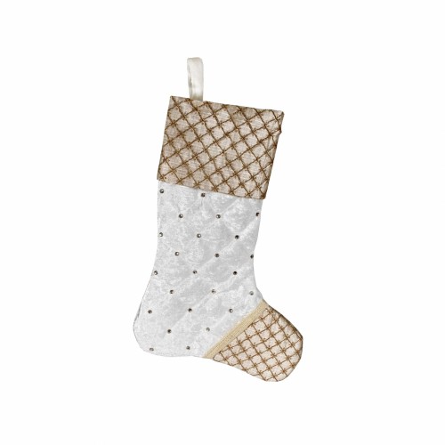 Новорічна шкарпетка ZELENA Infingo біла