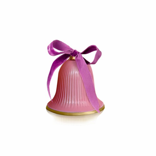 Ялинкова іграшка Villari Дзвоник рожевий