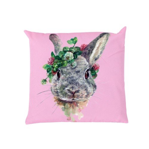 Подушка ZELENA Кролик рожевий 45х45
