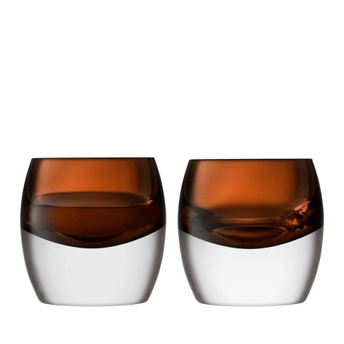 Стаканы для виски LSA Whisky Club коричневые 230мл х2