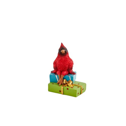 Новогодняя статуэтка EDG Птичка с подарками В8
