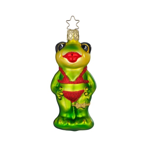 Елочная игрушка Inge Glas Лягушка в купальнике В11