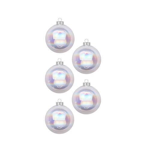 Новогодние шары Inge Glas х30 Д6 прозрачные радужные