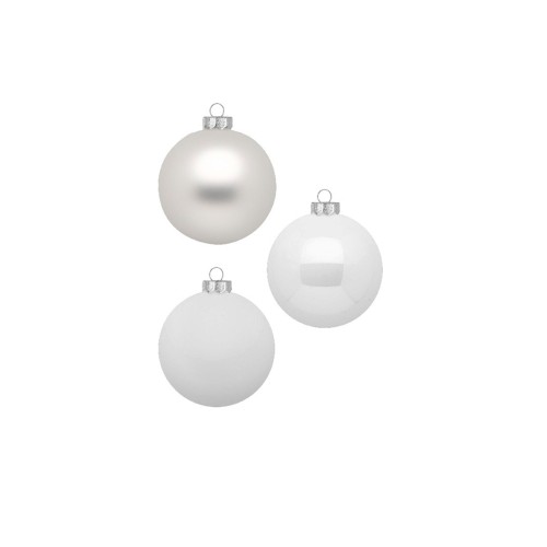 Новорічні кульки Inge Glas х6 Д10 білі