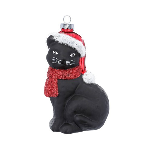 Ялинкова іграшка Inge Glas Чорний кіт В10