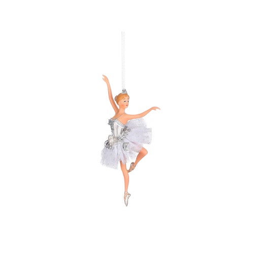 Елочная игрушка ZELENA Балерина в белом Анна В18